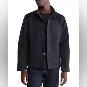 Calvin Klein Men's Black Nylon crinkle field rain Jacket M